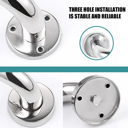 30/40/50cm Stainless Steel Safety Grab Bar Wall Mount Hand Rails Safety Support Handrail Bathroom Shower Towels Holder Handles