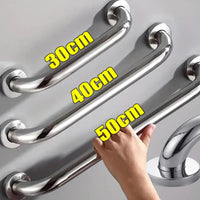30/40/50cm Stainless Steel Safety Grab Bar Wall Mount Hand Rails Safety Support Handrail Bathroom Shower Towels Holder Handles