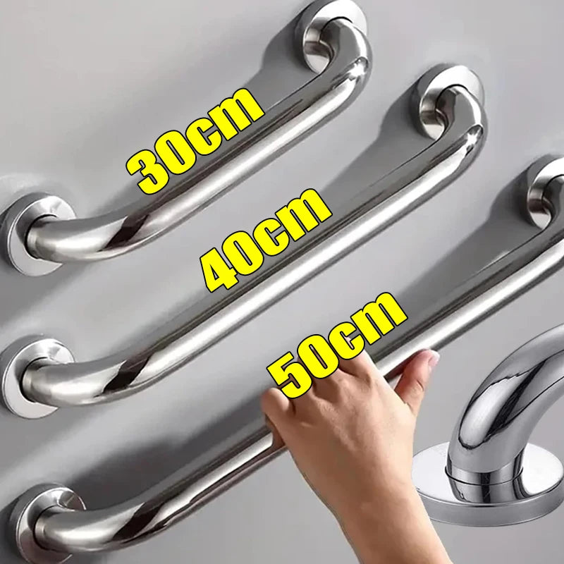 30/40/50cm Stainless Steel Safety Grab Bar Wall Mount Hand Rails Safety Support Handrail Bathroom Shower Towels Holder Handles