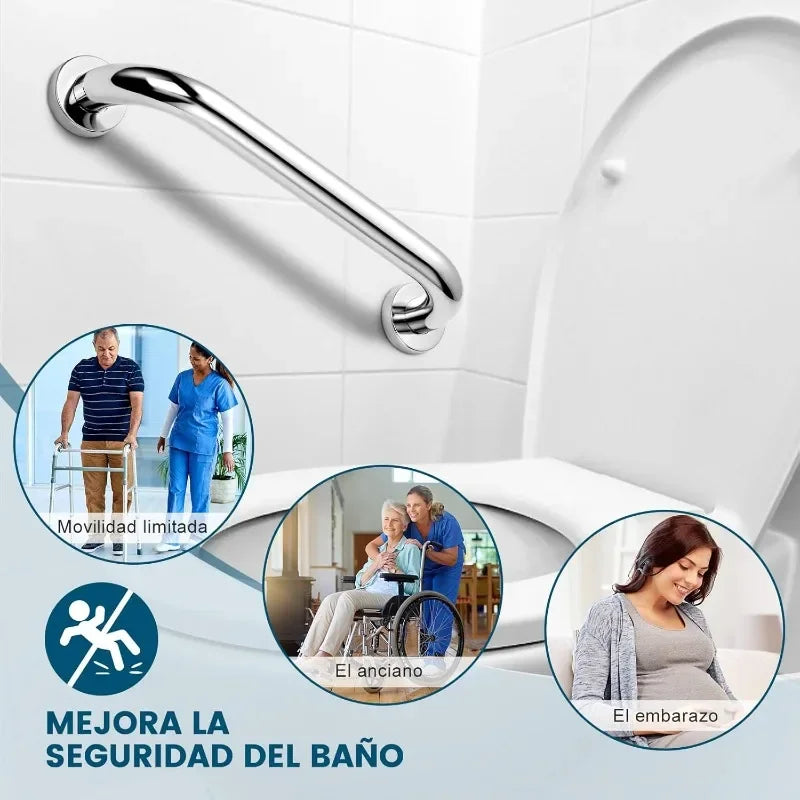 30/40/50cm Stainless Steel Safety Grab Bar Wall Mount Hand Rails Safety Support Handrail Bathroom Shower Towels Holder Handles