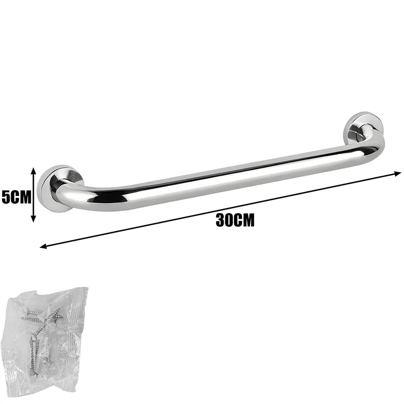 30/40/50cm Stainless Steel Safety Grab Bar Wall Mount Hand Rails Safety Support Handrail Bathroom Shower Towels Holder Handles