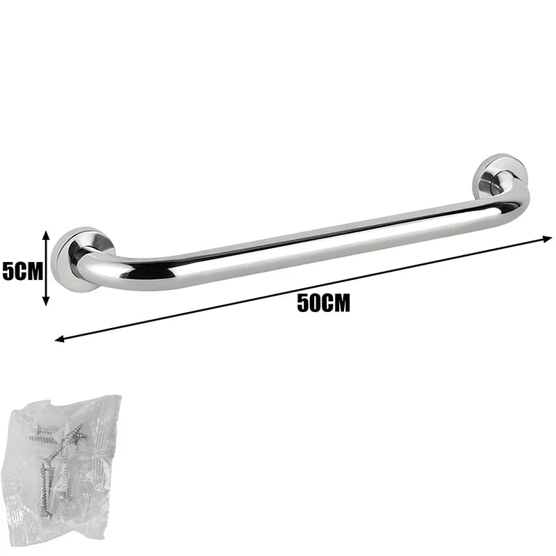 30/40/50cm Stainless Steel Safety Grab Bar Wall Mount Hand Rails Safety Support Handrail Bathroom Shower Towels Holder Handles