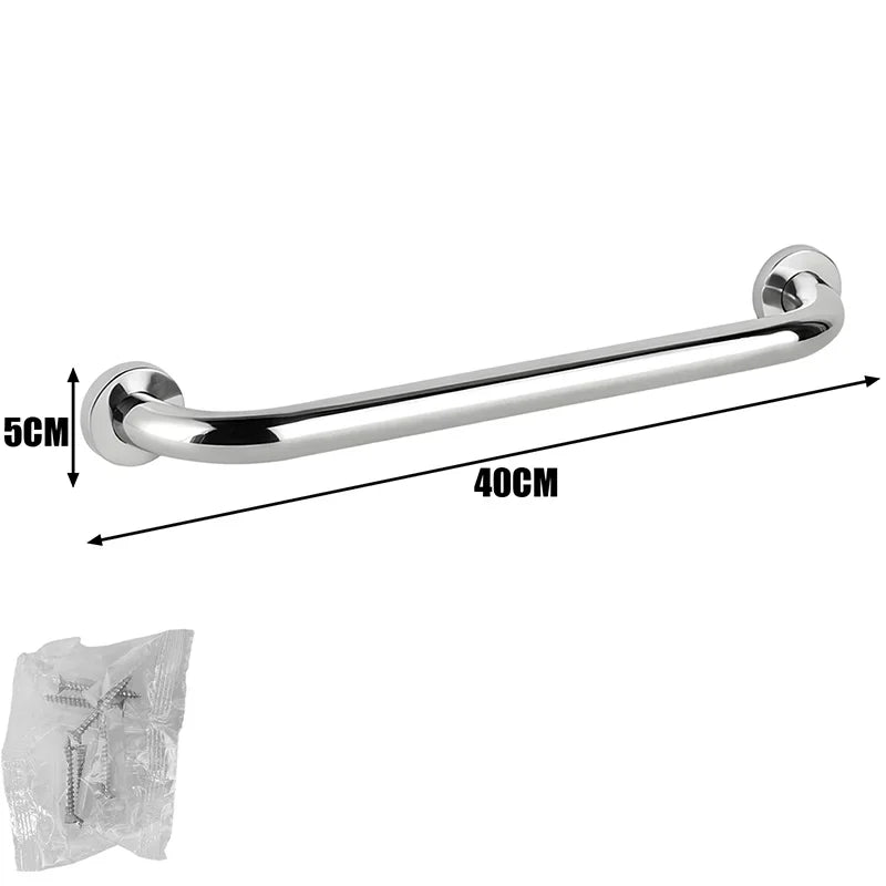 30/40/50cm Stainless Steel Safety Grab Bar Wall Mount Hand Rails Safety Support Handrail Bathroom Shower Towels Holder Handles
